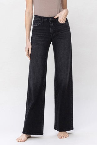 Black High Rise Loose Fit Jeans