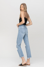 Load image into Gallery viewer, High Rise Distressed Vintage Denim
