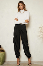 Load image into Gallery viewer, Black Cargo Style Jogger
