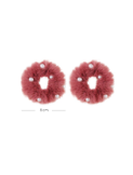 Pearl Fur Scrunchie