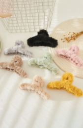 Fuzzy Claw Clip
